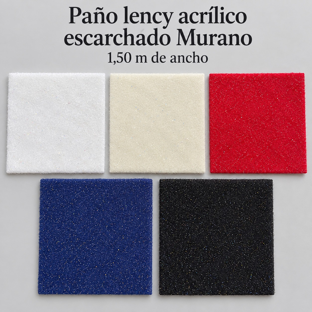Paño Lency Acrílico Escarchado Murano para Manualidades | Metro $39.800 por WhatsApp
