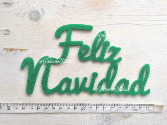 Feliz Navidad aplique termoadhesivo