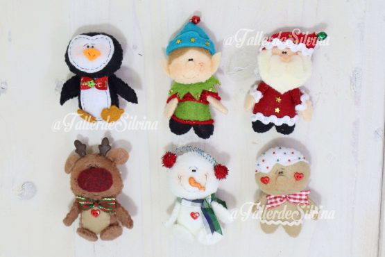 Prendedores Mini Navidad