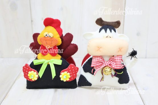 Servilleteros Granja Vaca/Gallina