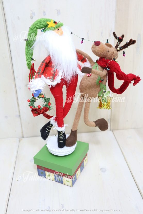 Santa y Rudolf Bailarines