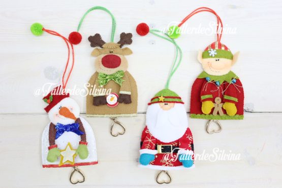 Ornamentos Porta - llaves Navidad