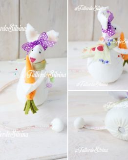 Alfiletero Porta Metro Conejita – Kit en Paño Lency