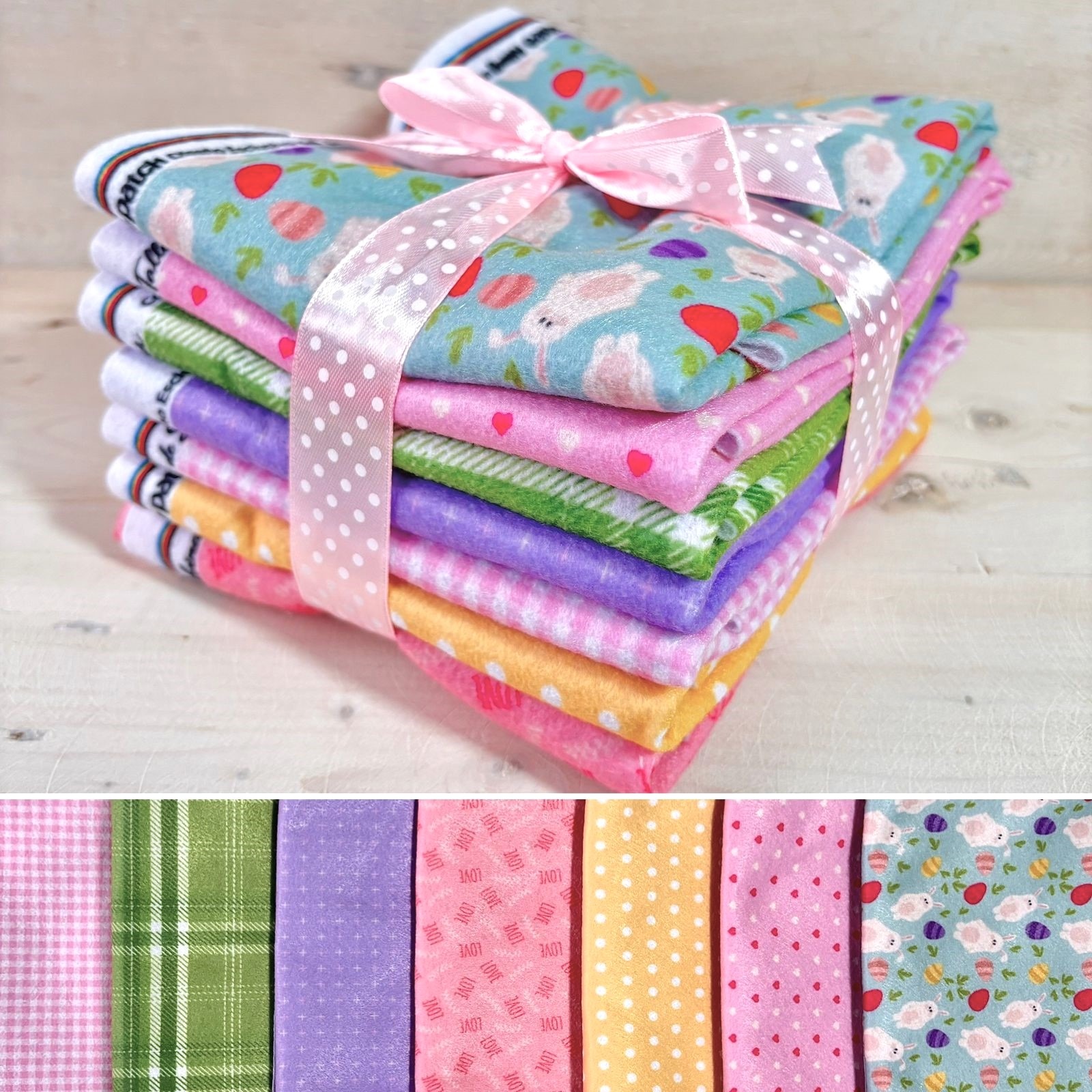 paño lency impreso coleccion Bunny Easter Patch