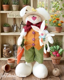 Roberto el Conejito del Huerto – Kit Manualidades Pascua en Paño Lency