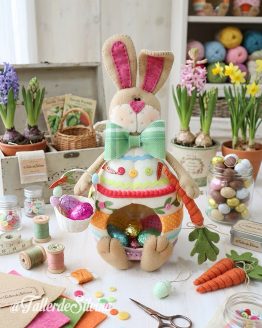 Conejito Porta Dulces de Pascua – Kit manualidades Pascua en Paño Lency