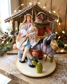 Travesía en Burrito sabanero – Kit Nacimiento navideño en Paño Lency