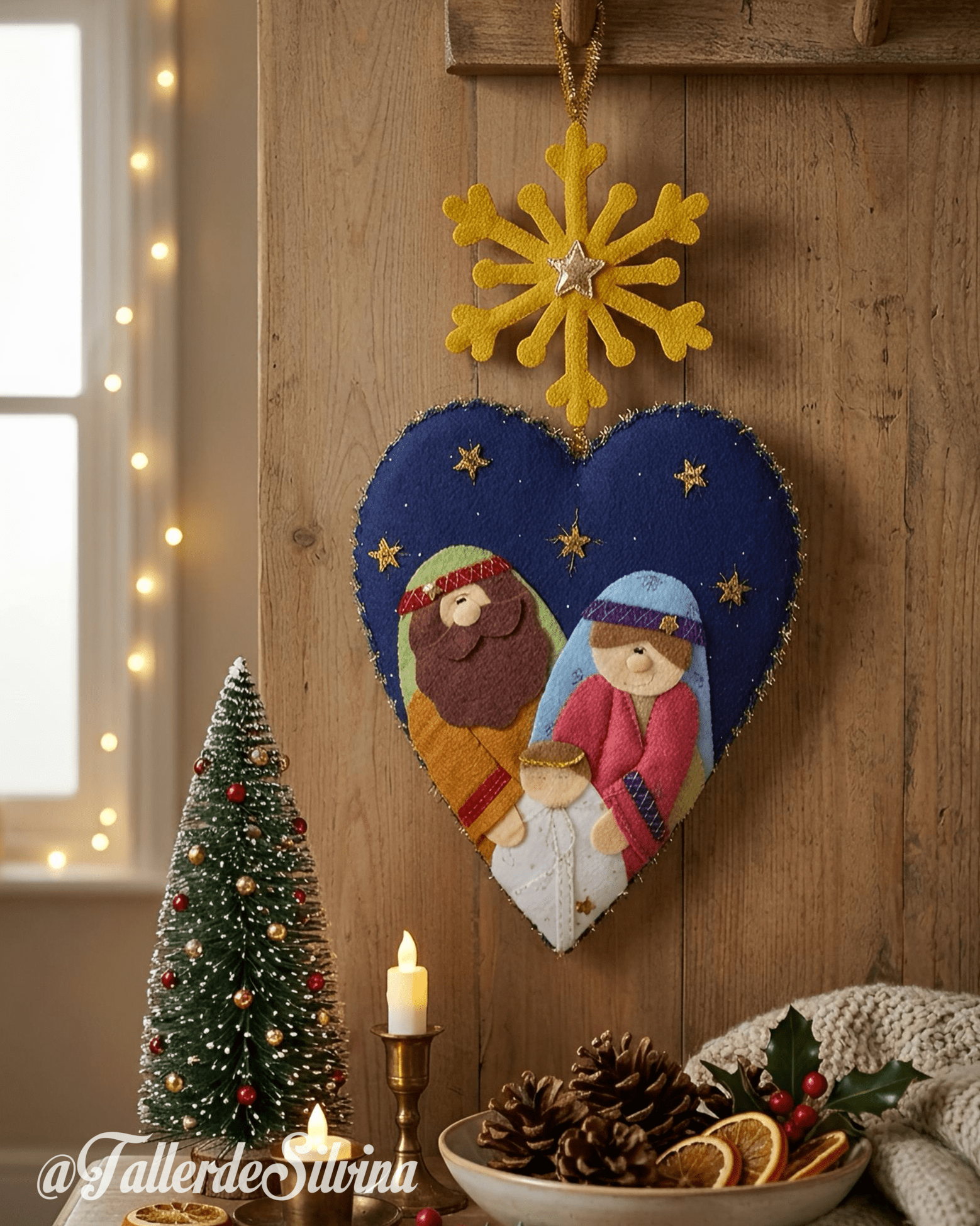Nacimiento Corazón Ternurita – Kit navideño en paño lency