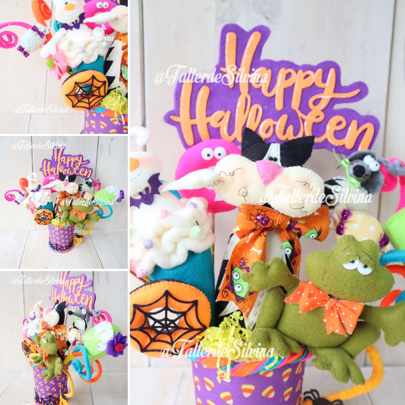 Pocillo "Pócimas & Dulces" – Kit Porta Dulces de Halloween en Paño Lency