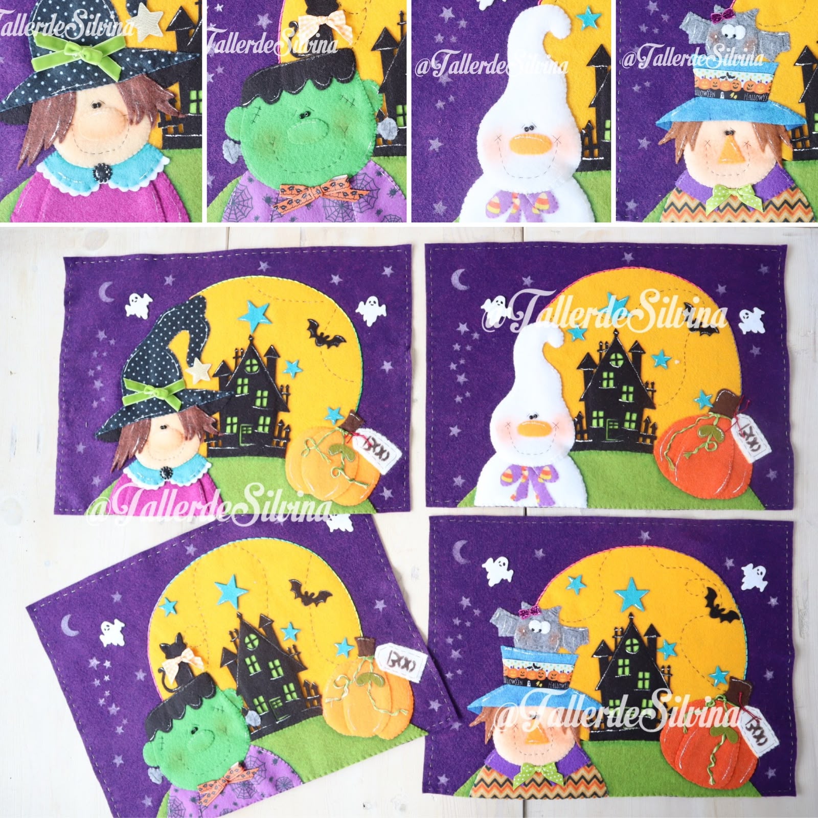 Individuales "Dulce o Truco" – Kit Decoración para Mesa de Halloween en Paño Lency