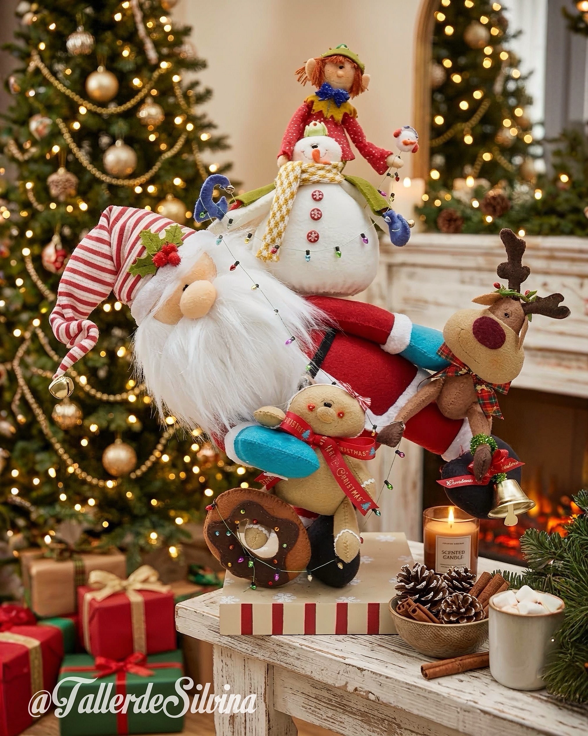 Noel Malabarista – Kit navideño en paño lency
