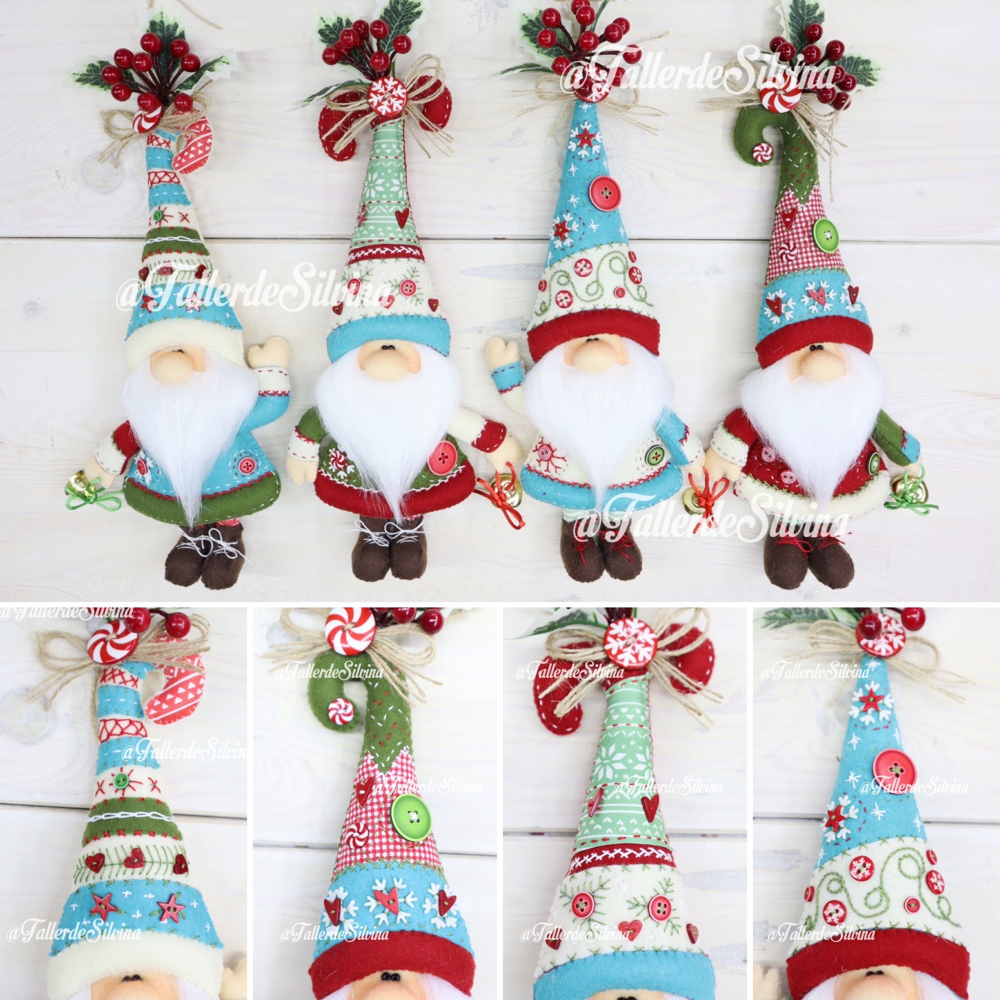 Colga - Puertas Gnomitos Navideños – Kit navideño en paño lency