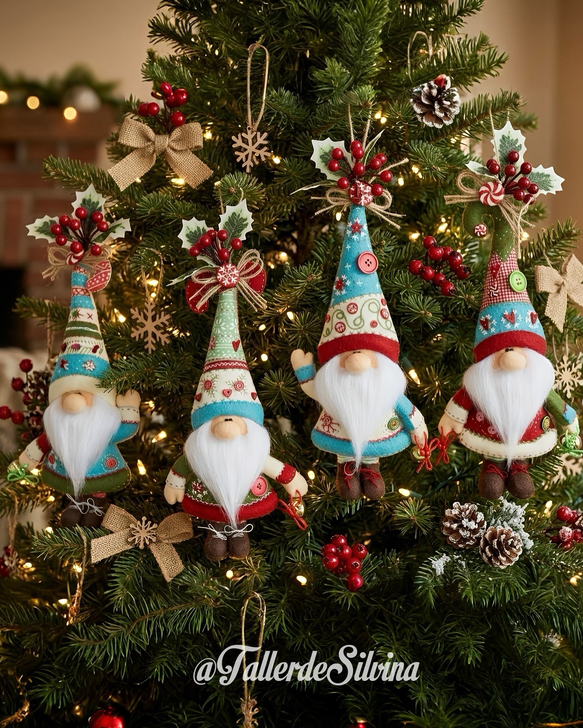 Colga - Puertas Gnomitos Navideños – Kit navideño en paño lency