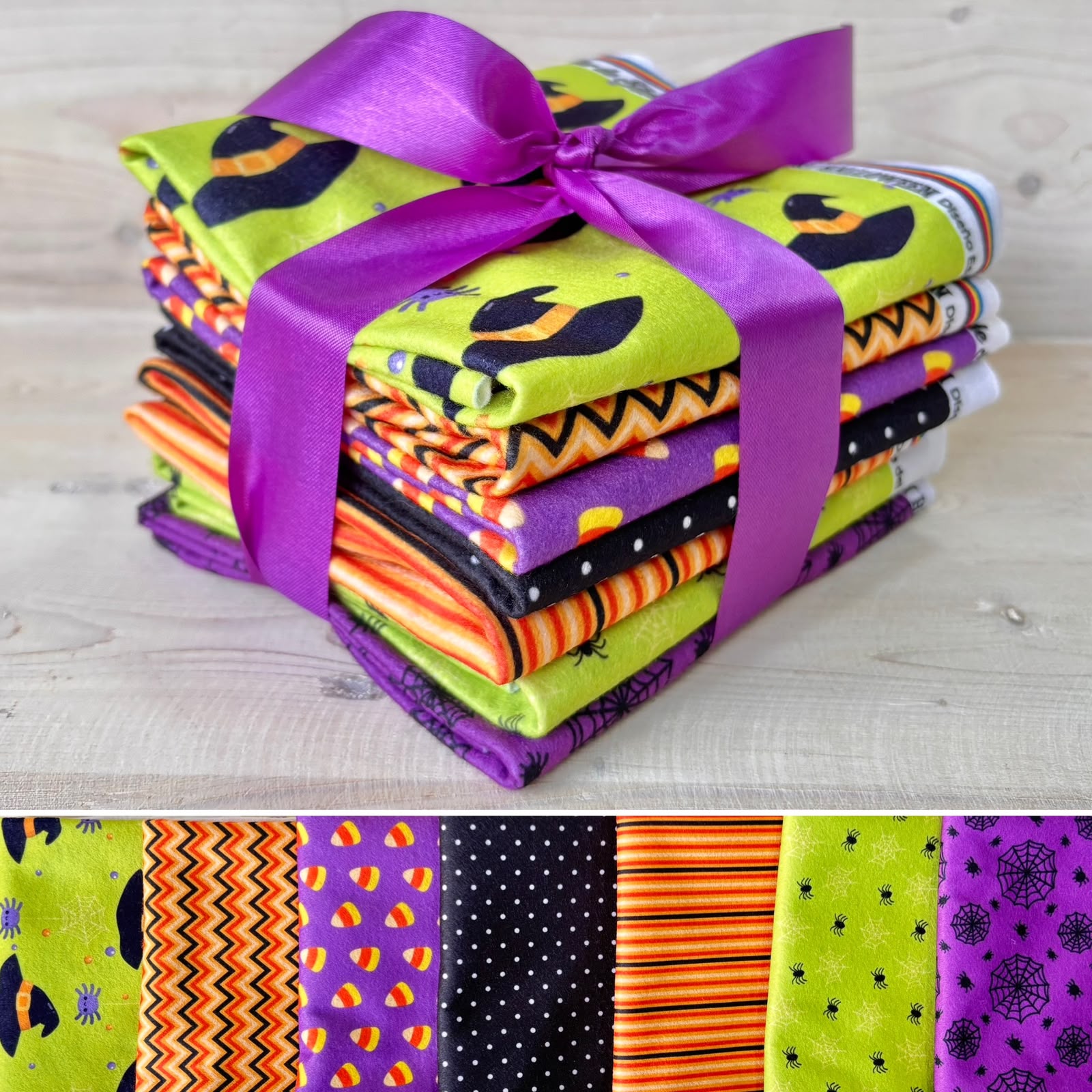 Paño Lency Impreso Spooky Halloween pack x 7 1/4 Paño Lency Impreso Spooky Halloween pack x 7 1/4