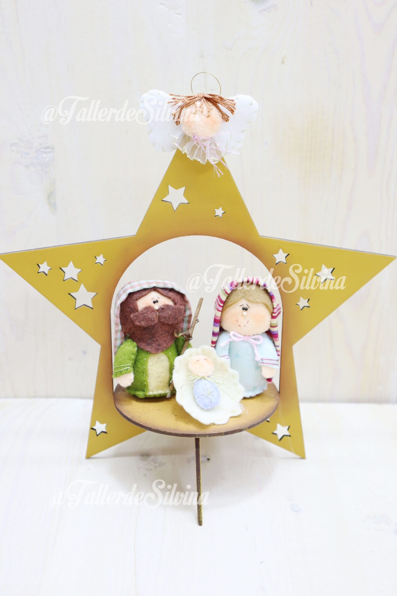 Mini Pesebre Estrellita – Kit navideño en paño lency