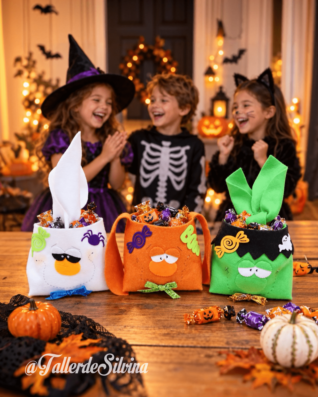 Bolsitas dulceras halloween – Kit halloween en paño lency