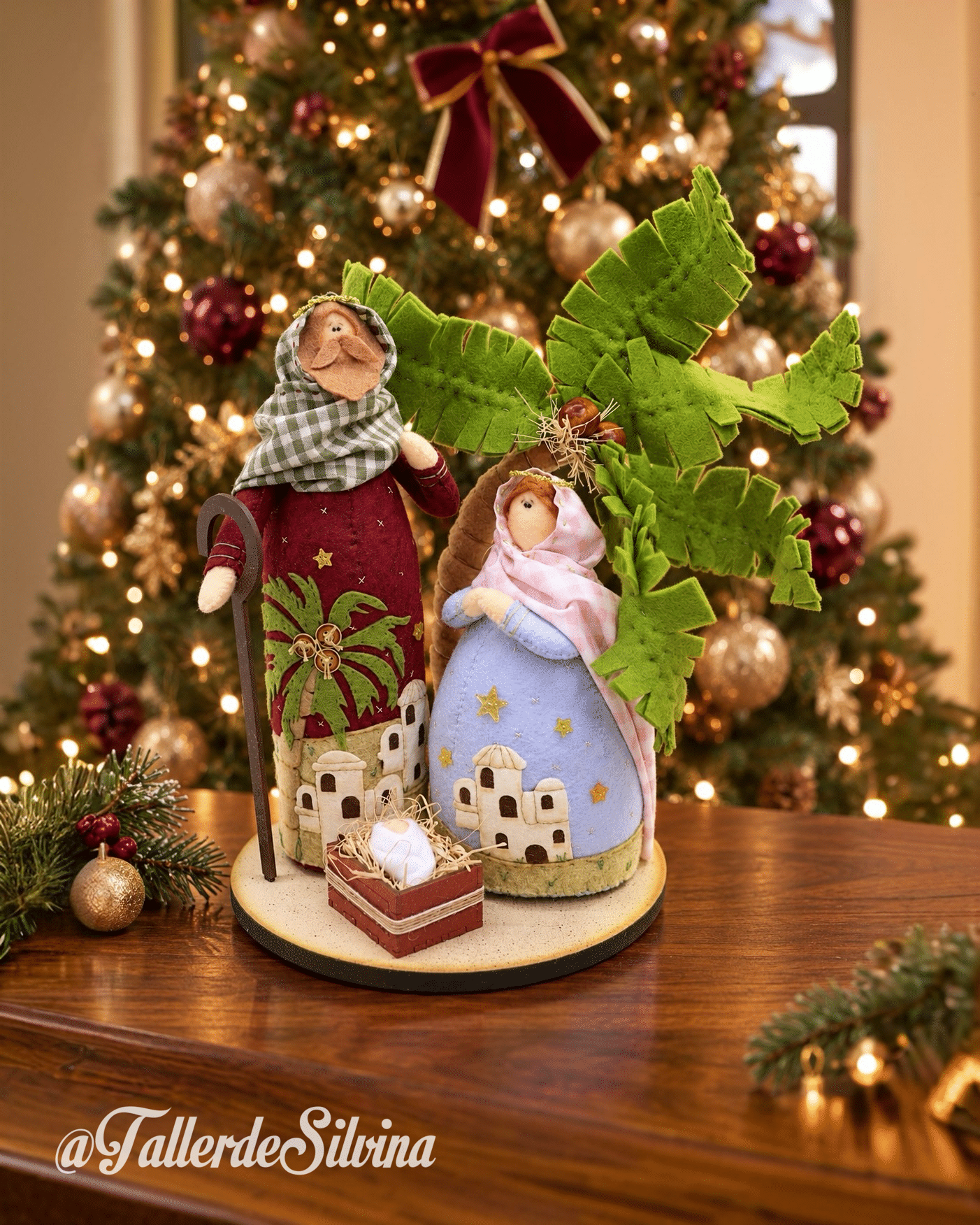 Natividad Palmerita – Kit navideño en paño lency Natividad Palmerita – Kit navideño en paño lency