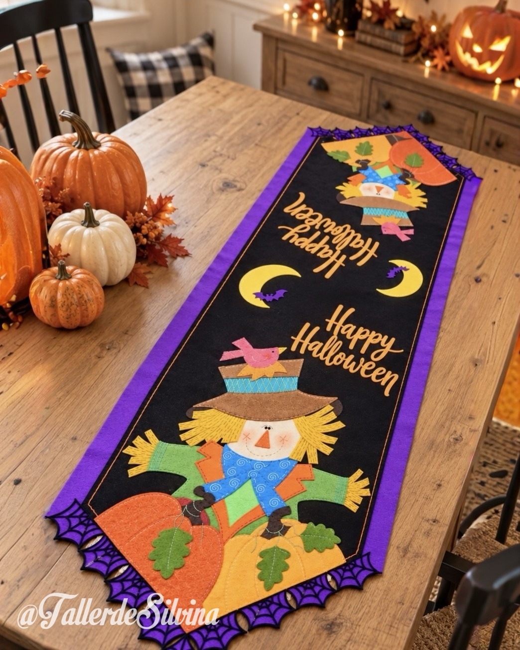 camino espantapájaro happy halloween – Kit halloween en paño lency