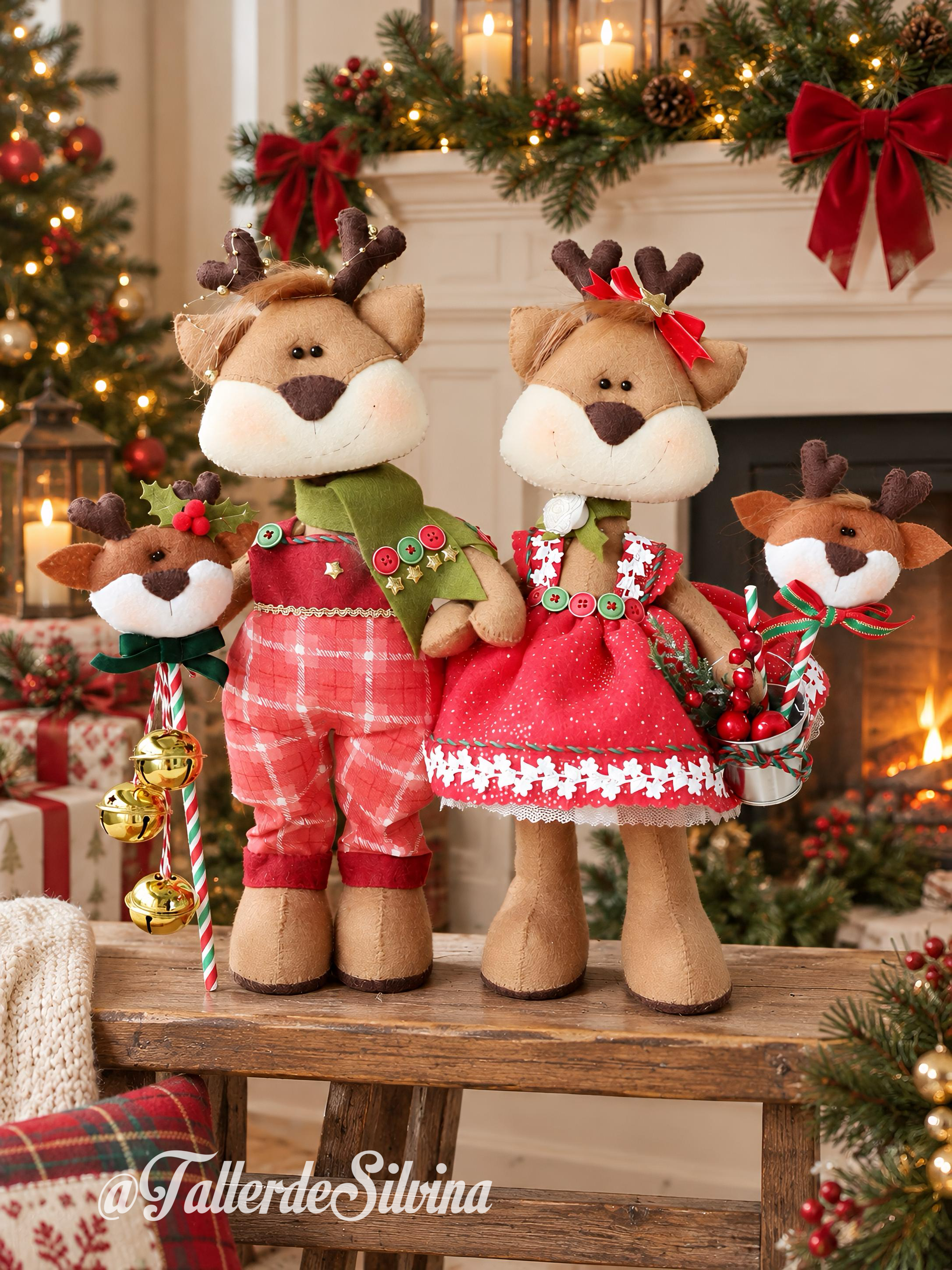 Robert y Ana, Renitos de Fiesta – Kit Navideño en Paño Lency