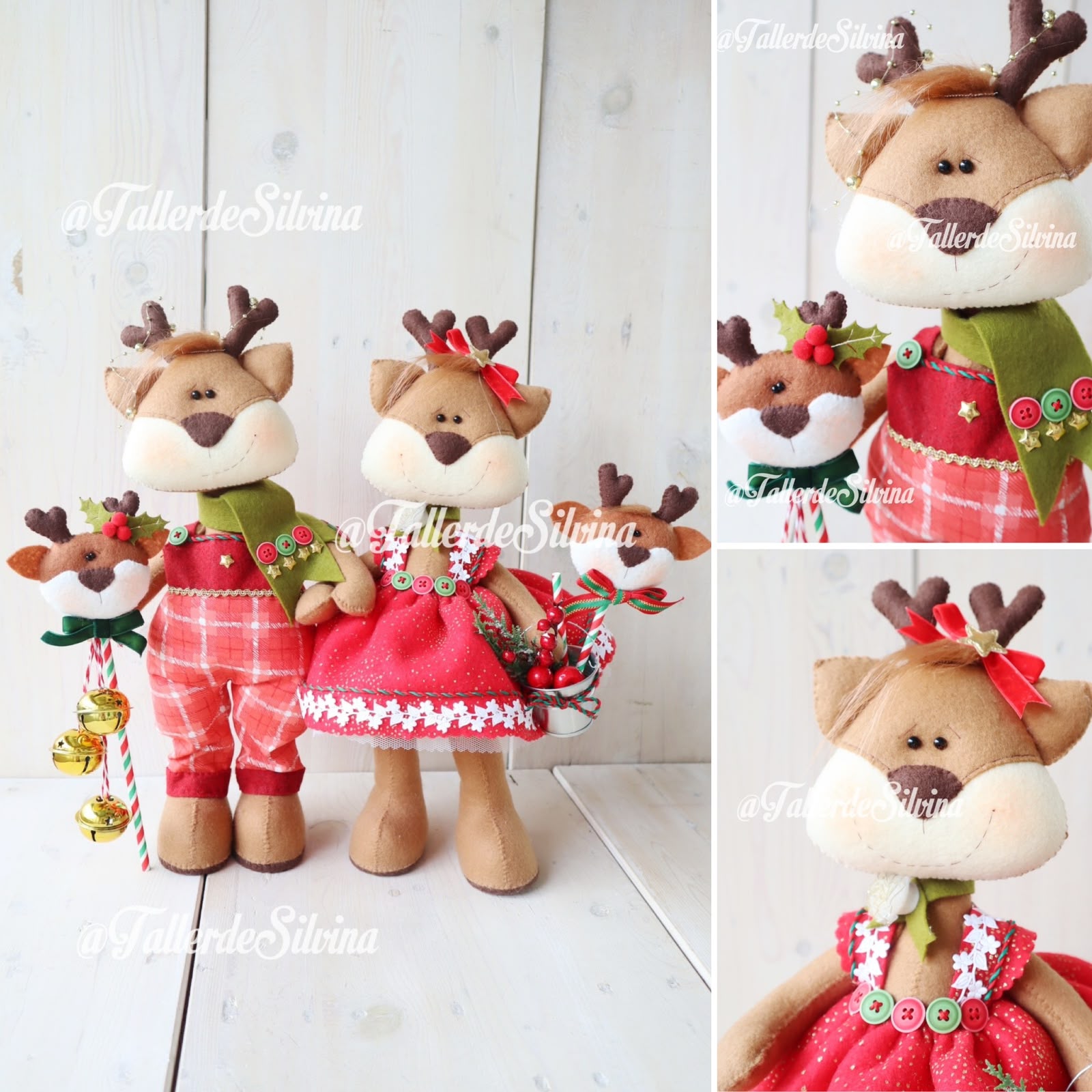 Robert y Ana, Renitos de Fiesta – Kit Navideño en Paño Lency